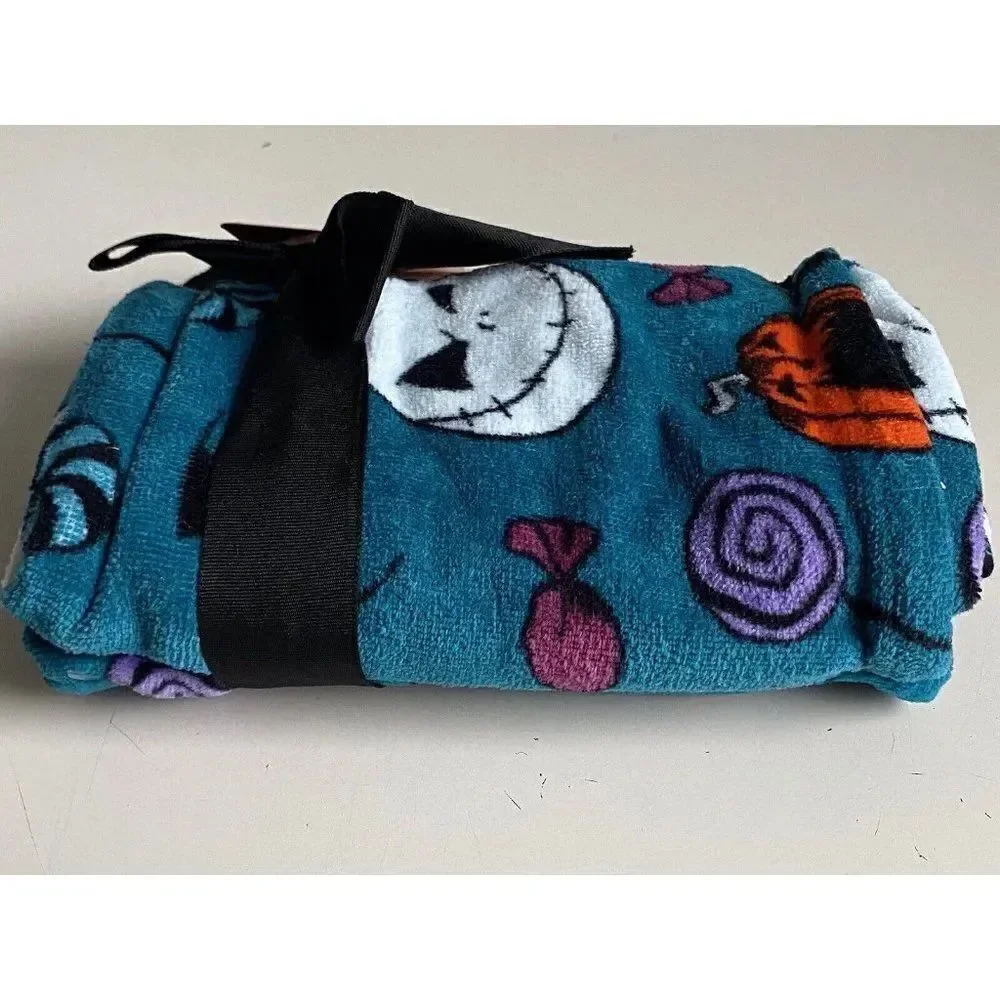 Set‎ Of 2 Disney Nightmare Before Christmas Hand Towels Jack Skellington NEW